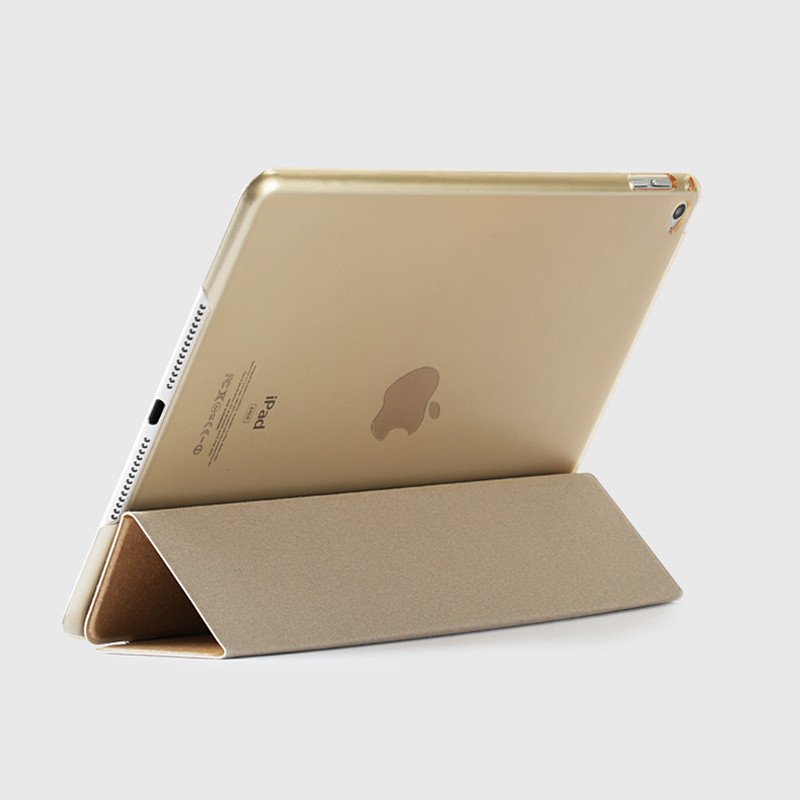 魅爱琳 ipad pro 9.7英寸 三折支架保护套 ipadpro保护壳外壳 苹果平板电脑外壳翻盖支架 磨砂透明轻薄高清大图