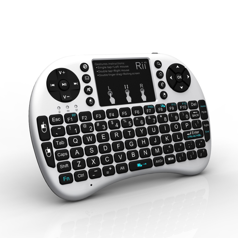 Rii i8+无线笔记本电脑手机数字小键盘 迷你USB充电触控键鼠一体 便携遥控家用智能电视机顶盒HTPC