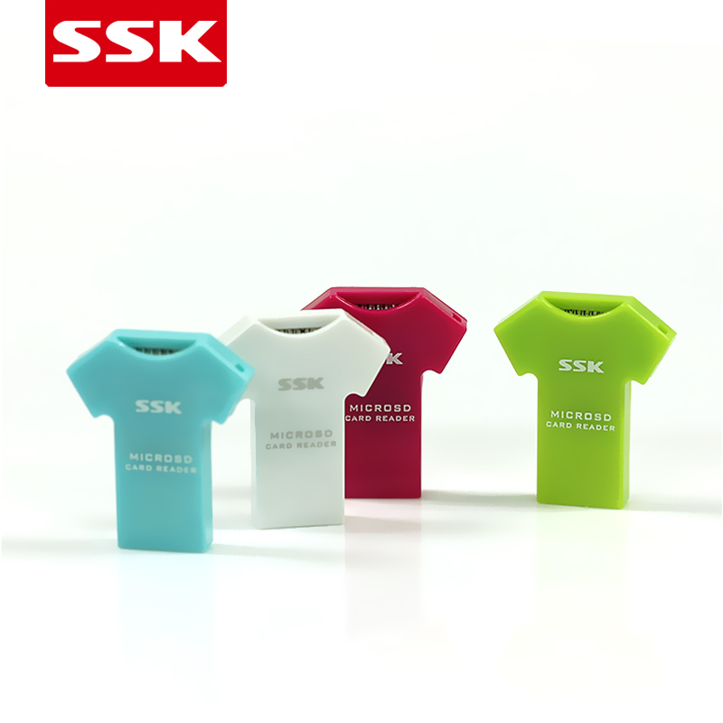 飚王（SSK）SCRS052 T恤型单口读卡器 TF卡 Micro SD卡 个性迷你小巧读卡器手机卡读卡器