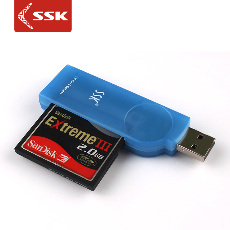 飚王(SSK)SCRS028 琥珀系列 CF卡读卡器 高速传输相机卡
