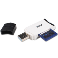 飚王（SSK）SCRM601 高速usb3.0读卡器 二合一Micro SD卡 TF卡读卡器 SD卡单反相机读卡器