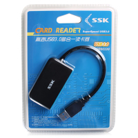 飚王（SSK）SCRM330 高速USB3.0多合一读卡器 支持TF\SD\CF等手机相机卡