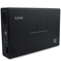 飚王（SSK）SHE055 锋速 USB2.0 光驱盒 支持5.25英寸SATA光驱