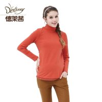 德莱茜孕妇装 韩版新款孕妇上衣 秋冬装长袖孕妇T恤 百搭打底衫