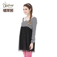 孕妈妈新款秋天时尚韩版yfz孕妇装秋装怀孕衣服秋款孕妇裙潮