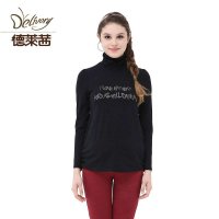 德莱茜孕妇装 秋装韩版时尚孕妇长袖上衣 中长款春秋孕妇T恤