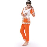 时尚月子服纯棉 秋冬长袖孕妇睡衣喂奶衣套装 春秋季外出哺乳衣
