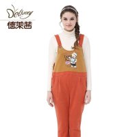 德莱茜孕妇背带裤 春秋新款孕妇长裤子 韩版孕妇大码托腹裤秋冬装