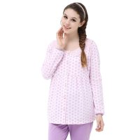春秋款纯棉月子服 时尚外出哺乳衣 秋冬季孕妇睡衣产妇保暖喂奶衣