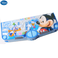迪士尼米奇儿童多功能文具盒男女童塑料文具盒DM0974 米奇蓝