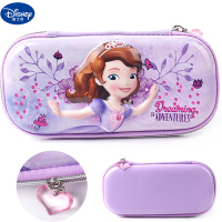 迪士尼冰雪苏菲亚女孩小学生笔袋大容量铅笔袋儿童文具盒韩国笔盒