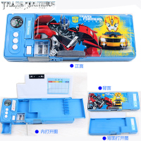变形金刚文具盒多功能小学生男童塑料铅笔盒儿童男孩卡通韩国创意