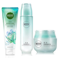INOHERB/相宜本草 百合高保湿补水三件套 洁面乳130g+润养水150ml+修护霜50g