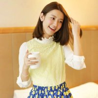 A24439莉家 秋装新品 淑女嫩黄蕾丝拼接公主领八分袖上衣