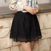 A23984莉家 秋装新品 欧根纱刺绣洋装式小黑裙