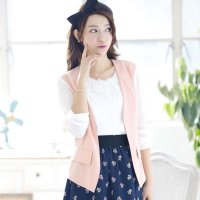 A24484莉家 秋装新品 拼接假两件飘逸西装式小外套