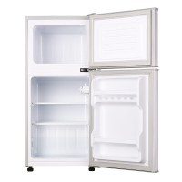 喜力 BCD-101 101升双门小冰箱 小型家用电冰箱 迷你冰箱 租房神器 冷藏冷冻 直冷 银色