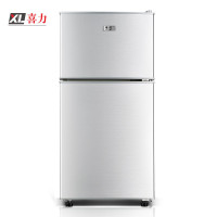 喜力 BCD-98 98升双门小冰箱 家用两门小冰箱 迷你小型 家用 宿舍 冷藏冷冻 银色 直冷