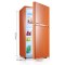 喜力 BCD-101 101升小冰箱家用节能 小型冰箱双门 迷你小型电冰箱 冷藏冷冻 橙色