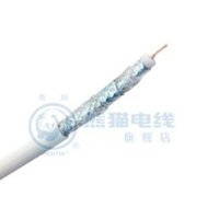 熊猫电线 高清电视线(白色 50米)卫星电视有线电视线 同轴射频线