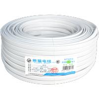 熊猫电线 BVVB 三芯1.5平方(白色50米) )护套线 明线 电线铜芯 50m