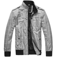 维杰斯 2014春秋装新款男装风衣外套 潮牌男休闲英伦短款修身薄款夹克风衣 男士夹克