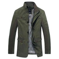 维杰斯2014秋冬新款韩版时尚薄款中长款 风衣 韩版修身商务风衣夹克外套