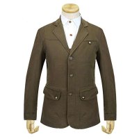 维杰斯2014秋冬新款韩版时尚薄款中长款 风衣 韩版修身风衣 夹克外套男