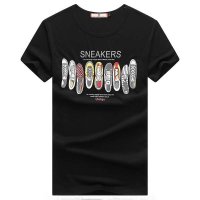 维杰斯 夏装新款 男士 潮 韩版时尚休闲百搭圆领短袖衫 男免烫水洗T恤男 男休闲百搭T恤 男衬衫