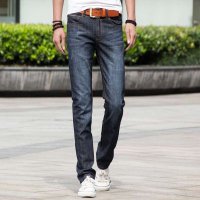 维杰斯 2015秋装新款男装牛仔裤男裤 男士直筒修身小脚牛仔裤 韩版修身休闲长牛仔裤