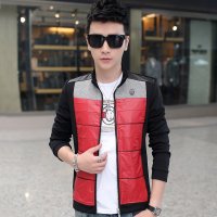 维杰斯 2015春秋新款外套 潮 男士修身立领 日系韩版都市休闲时尚百搭夹克 男 外衣