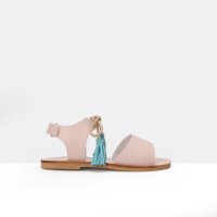 莱蒙儿童鞋 儿童时尚欧美凉鞋 流苏配饰皮凉鞋 1FX006