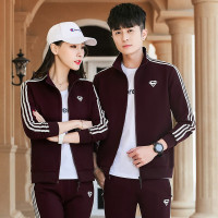 均妮 情侣装运动套装春秋新款运动套装女男士运动装休闲套装男运动服男时尚情侣运动服套装女卫衣三件套