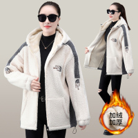 均妮羊羔毛外套女秋冬2021新款宽松泰迪羊羔绒卫衣加绒加厚百搭夹克潮