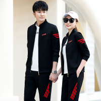 均妮情侣装春秋季2022新款潮流运动服套装男女韩版休闲卫衣三件套帅气