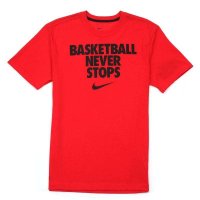NIKE耐克 2013新款男子BASKETBALL NEVER STOPS TEE短袖针织衫524306-658