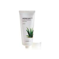 菲诗小铺(The Face Shop)草本泡沫洗面奶洁面膏男士女士 170ml芦荟