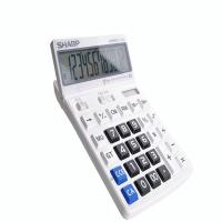 SHARP 夏普 EL-8128 大屏幕大键盘可调节显示计算器 计算机 莹白色