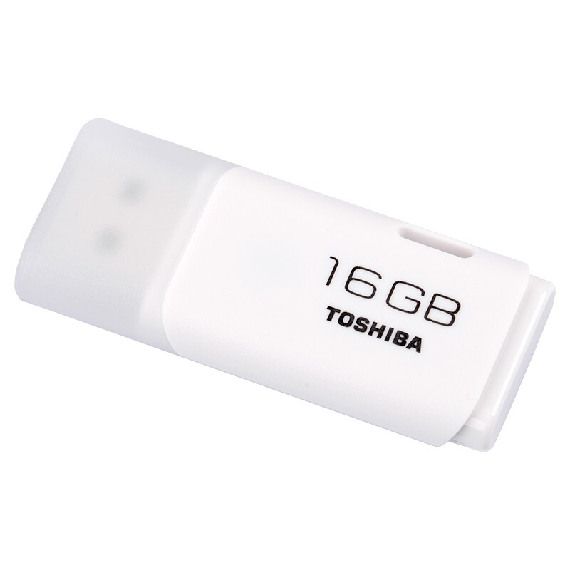 【授权店】TOSHIBA/东芝 U盘 隼闪USB2.0 白色 16G 迷你可爱防水个性创意优盘汽车车载u盘两用U盘