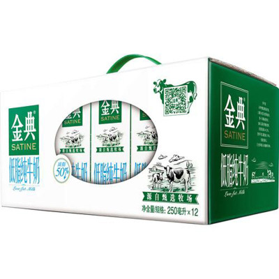 中粮我买网 伊利金典低脂奶250ml*12(提)