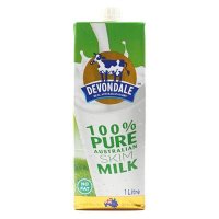 【中粮我买网】德运 脱脂牛奶 纯牛奶 1L（澳大利亚进口 盒）