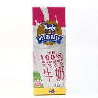 【中粮我买网】德运 高钙脱脂牛奶（调制乳）1L（澳大利亚进口 盒）