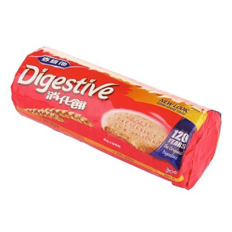 【中粮我买网】Mcvities麦维他原味全麦消化饼400g（英国进口 袋）-新旧包装更换中