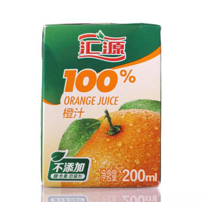 【中粮我买网】【整箱优惠】汇源100%橙汁200ml*24