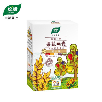 [中粮我买网]悦活均衡五色果蔬燕麦组合装350g