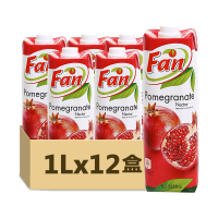 【中粮海外直采】Fan纯果芬 塞浦路斯进口 果蔬汁 石榴汁1L*12盒