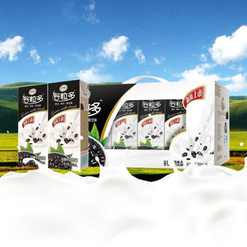 【中粮我买网】伊利谷粒多谷物牛奶饮品黑谷牛奶粗粮牛奶12*250ml 新老包装随机发
