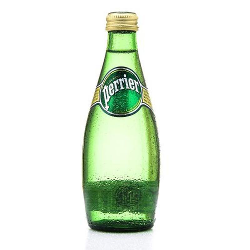 中粮我买网巴黎水有气天然矿泉水瓶装330mlx24瓶法国进口