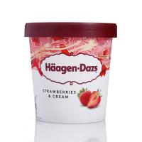 [满2件打8折]哈根达斯草莓冰淇淋460ml 杯装