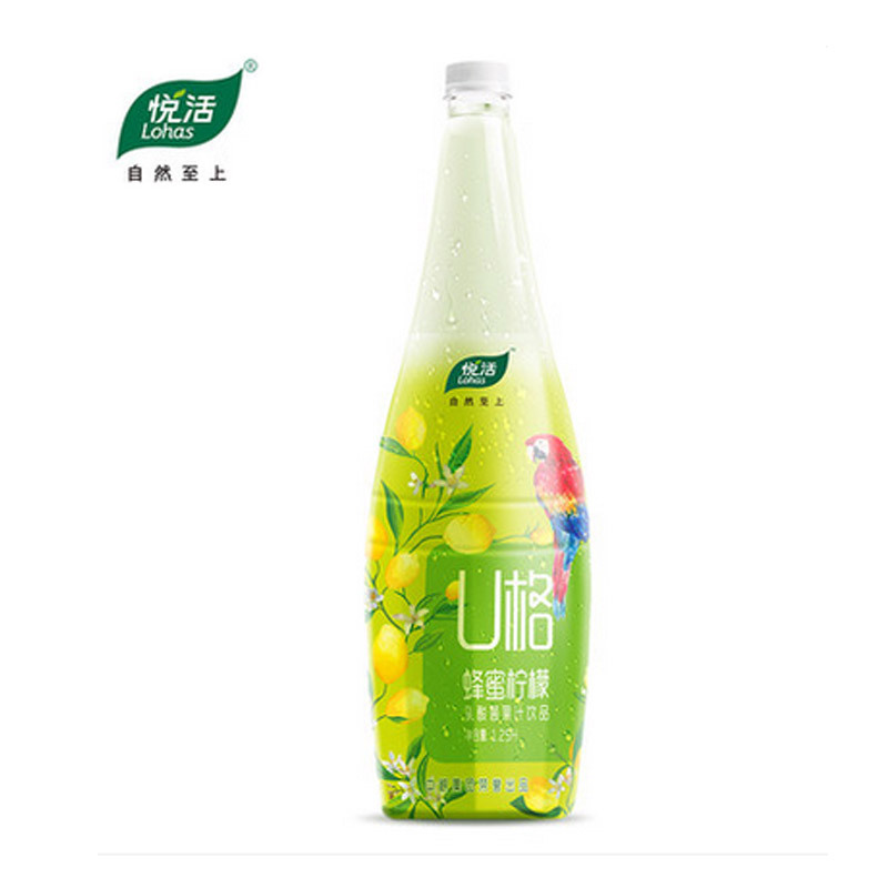 【中粮我买网】 悦活 柠檬U格乳酸菌果汁饮品 1.25L